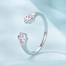 925 Sterling Silver White Gold Plated Pavé Setting CZ Ring-3