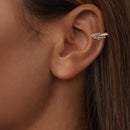 925 Sterling Silver CZ Oxidized Earrings 0.5*1.3cm for Women-5