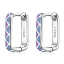 S925 Sterling Silver Enamel Oxidized Earrings for Women-1