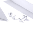 925 Sterling Silver & Platinum Plated Earrings-4