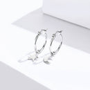 925 Sterling Silver Earrings 2.6x0.7cm for Women-2