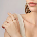 925 Sterling Silver Plated White Gold Ring for Women-6