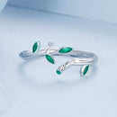 925 Sterling Silver Enamel Waves Ring for Women-4