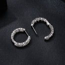 925 Sterling Silver Moissanite Earrings 0.1 Carat White Gold Plated 1.5x0.3cm Women-4