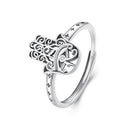 925 Sterling Silver 1.1mm Pavé Setting CZ Ring-1