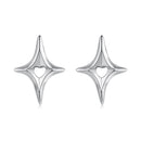 925 Sterling Silver Earrings 1.2x0.9cm-1