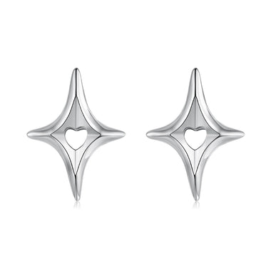 925 Sterling Silver Earrings 1.2x0.9cm