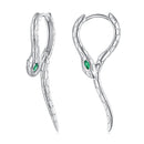 925 Sterling Silver Earrings with CZ in Pavé Setting-2
