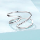 925 Sterling Silver Oxidized Silver 0.12-0.9cm Ring for Unisex-3