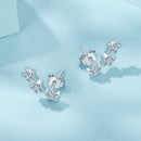 925 Sterling Silver Pavé Setting CZ Earrings for Women-5
