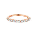 925 Sterling Silver Moissanite 0.03ct Ring Size 6A for Women-5