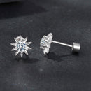 925 Sterling Silver Moissanite 0.10 Carat Earrings for Women - 0.7cm Size-4