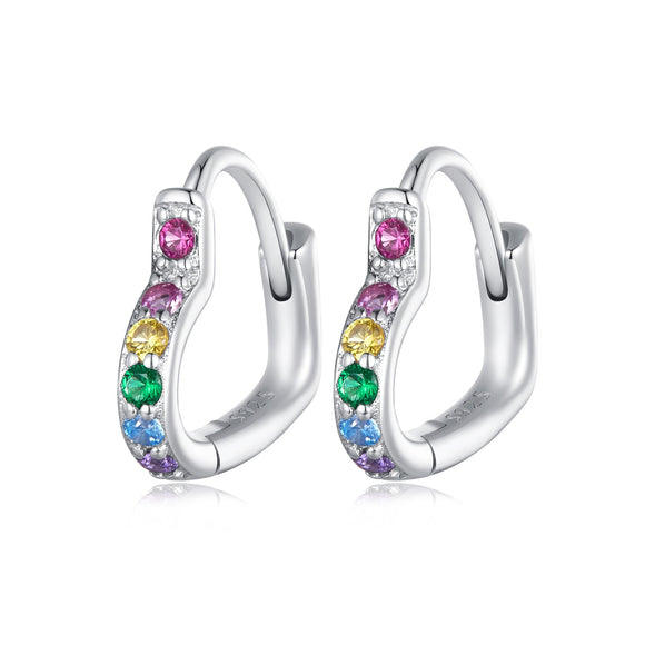 925 Sterling Silver Earrings with Pavé Setting CZ for Women
