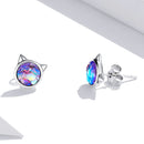 S925 Sterling Silver Resin Oxidized Silver Earrings-5