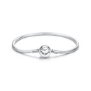 925 Sterling Silver Oxidized Silver White Gold 14.0mm Bracelet for Women-2