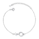 925 Sterling Silver Adjustable Bracelet with Pavé Set CZ for Women-7