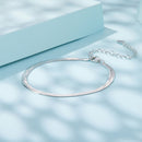 925 Sterling Silver Plated White Gold Bracelet for Unisex-3