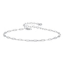 925 Sterling Silver Plated White Gold Adjustable Bracelet for Women-1