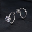 925 Sterling Silver & White Gold Plated 0.5 Carat Moissanite Earrings for Women-5
