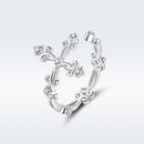 S925 Sterling Silver 0.4cm Width Pavé Setting CZ Ring-3