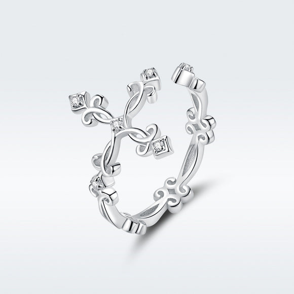 S925 Sterling Silver 0.4cm Width Pavé Setting CZ Ring