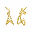 925 Sterling Silver Earrings for Women - Size 2.0*0.8 cm - Plated White Gold-2