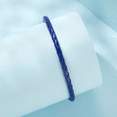 925 Sterling Silver Leather Rope Bracelet 17cm - Oxidized Silver for Women-6