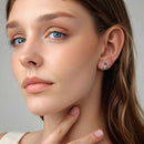 925 Sterling Silver Earrings with Oxidized Silver for Women-7