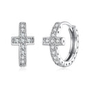 925 Sterling Silver Moissanite Earrings 1.3cm for Women-2
