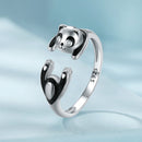 925 Sterling Silver Enamel Process Pavé Setting CZ Ring for Women-4