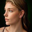 925 Sterling Silver 0.1 Carat Moissanite Earrings for Women-7
