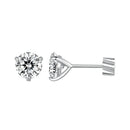 925 Sterling Silver Moissanite Earring 0.7cm White Gold Plated for Women-2