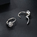 925 Sterling Silver 0.50 Carat Moissanite Earrings for Women-5
