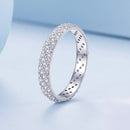 925 Sterling Silver Ring with Pavé Setting CZ for Women Size 6.0-3
