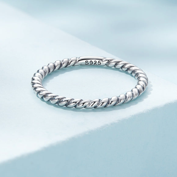 925 Sterling Silver Oxidized Ring Size 6.0 for Women