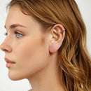 925 Sterling Silver CZ Oxidized Earrings 0.5*1.3cm for Women-7