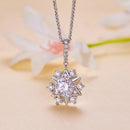 925 Sterling Silver Moissanite Necklace with Pavé Setting, 45cm, Platinum Plated, Women-5