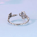 925 Sterling Silver Oxidized 0.14-0.8cm Ring for Women-4