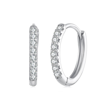 S925 Sterling Silver 2.0mm Moissanite Earrings for Women