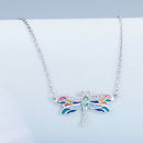 925 Sterling Silver Pendant Necklace with Pavé CZ and Plated Platinum-3