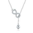 925 Sterling Silver Adjustable Necklace 38-45cm for Women-2