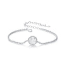 925 Sterling Silver Bracelet 150mm with CZ and Resin-5
