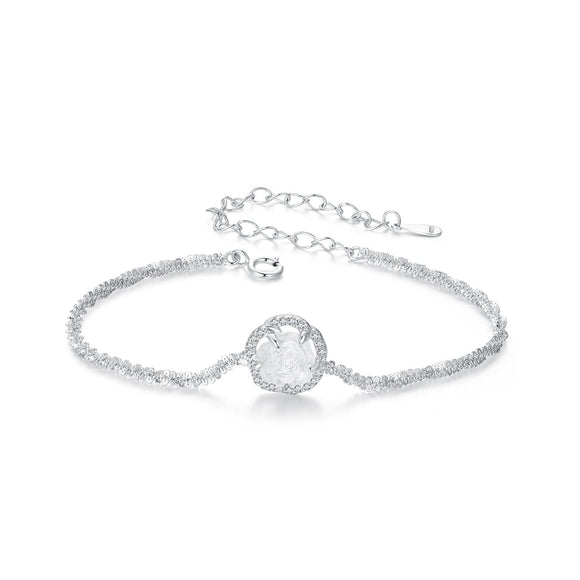 925 Sterling Silver Bracelet 150mm with CZ and Resin