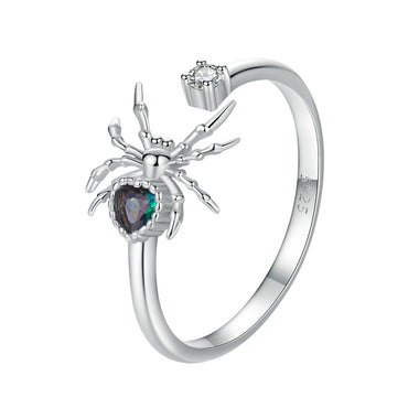 925 Sterling Silver White Gold Plated Ring with Pavé Setting CZ for Women