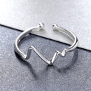 925 Sterling Silver Platinum Plated 0.1cm Ring for Men-2