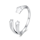 925 Sterling Silver Ring with Oxidized Finish - Width 0.15-0.8cm for Women-1