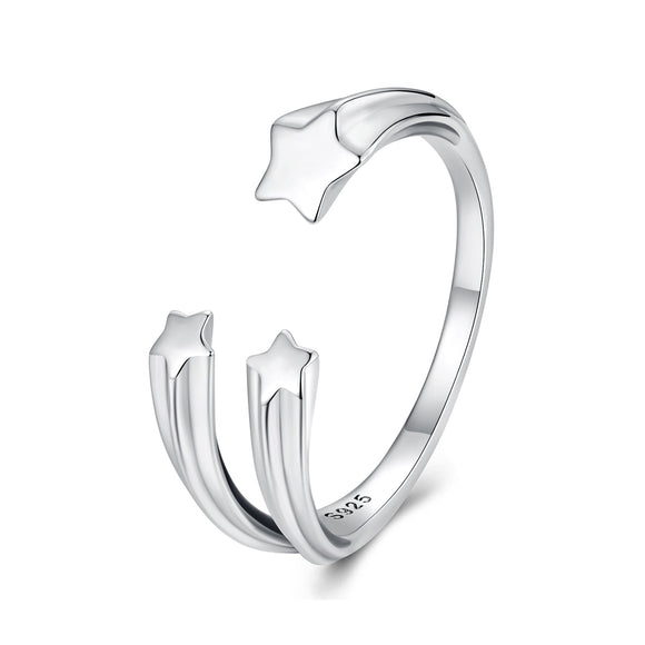 925 Sterling Silver Ring with Oxidized Finish - Width 0.15-0.8cm for Women