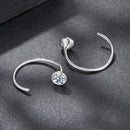 925 Sterling Silver Moissanite 0.3 Carat Earrings for Women-5