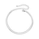 925 Sterling Silver 15+6cm White Gold Plated Bracelet for Women-1