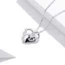 S925 Sterling Silver Adjustable Necklace with CZ and Enamel Pendant-4